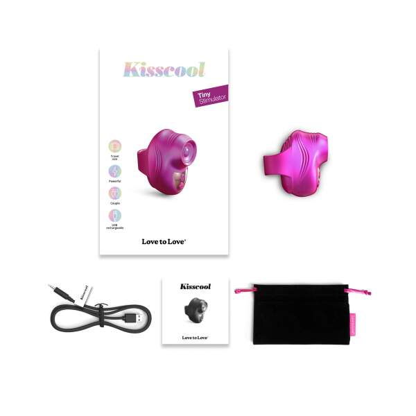 Love to Love - Kisscool - Vinger Vibrator - Tiny Stimulator - Tapping - Roze - Afbeelding 5