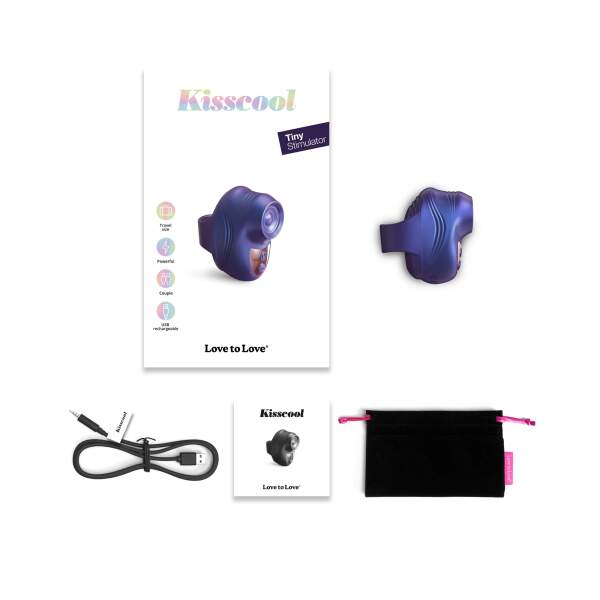 Love to Love - Kisscool - Vinger Vibrator - Tiny Stimulator - Tapping - Paars - Afbeelding 4