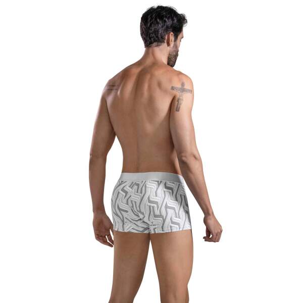 Clever Moda - Lazos Trunks - Boxershort - Zacht Microvezel - Brede Band - Print - Grijs - Afbeelding 5