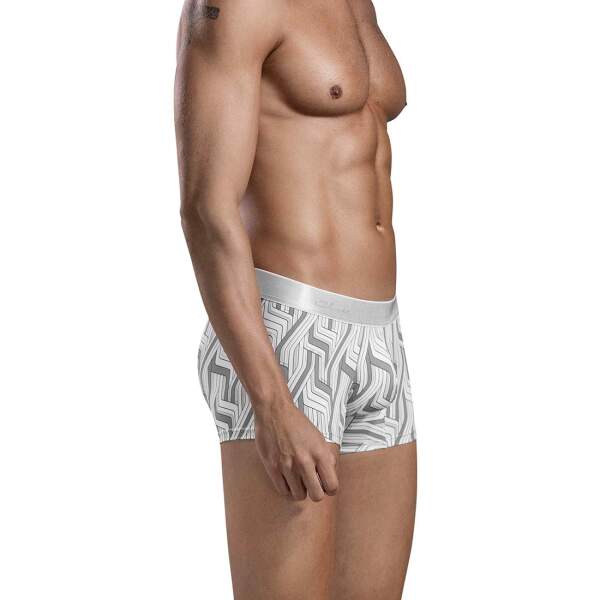 Clever Moda - Lazos Trunks - Boxershort - Zacht Microvezel - Brede Band - Print - Grijs - Afbeelding 3