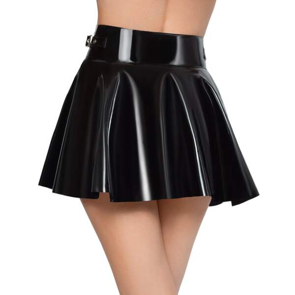 Black Level - Rok - Wijd - Lak - Zwart - Afbeelding 3