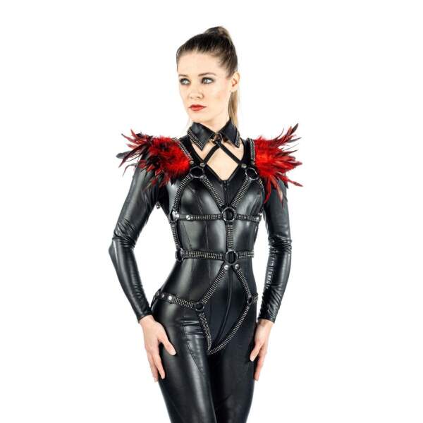 Benno Von Stein - Lareihna - Catsuit - PU-Leer - Zwart - Afbeelding 4