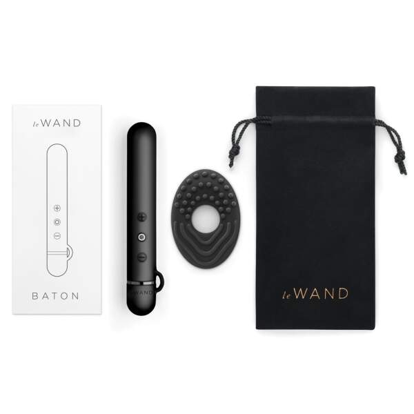 Le Wand - Baton Vibrator - Bullet Vibrator - Beweegbare Top  - Zwart - Afbeelding 4