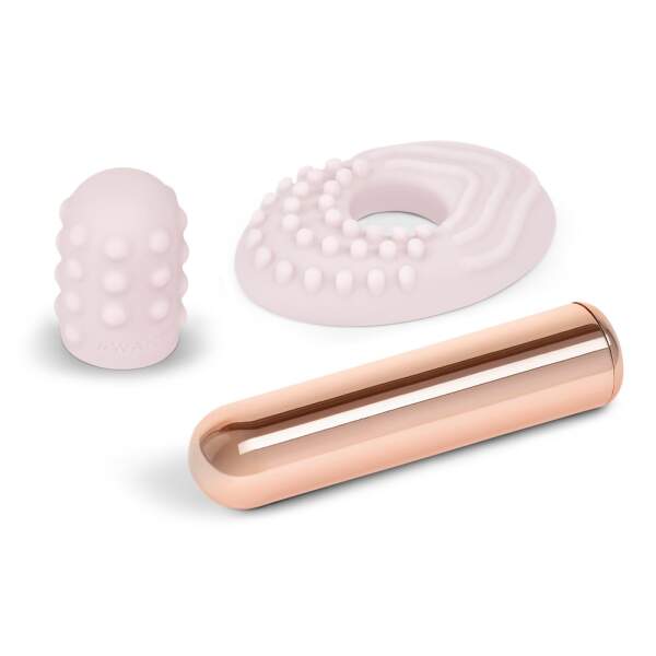 Le Wand - Bullet - Mini Vibrator - 2 Verwisselbare Opzetstukken - Roze - Afbeelding 3