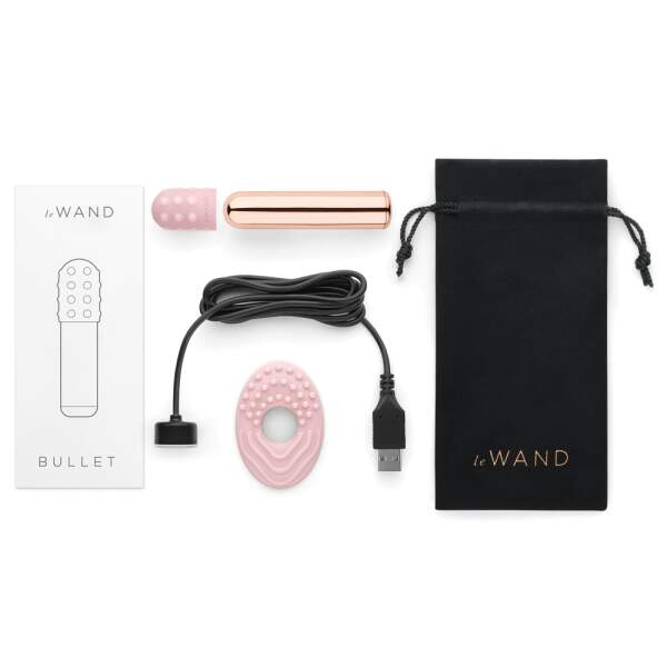 Le Wand - Bullet - Mini Vibrator - 2 Verwisselbare Opzetstukken - Roze - Afbeelding 5
