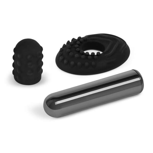 Le Wand - Bullet - Mini Vibrator - 2 Verwisselbare Opzetstukken - Zwart - Afbeelding 5