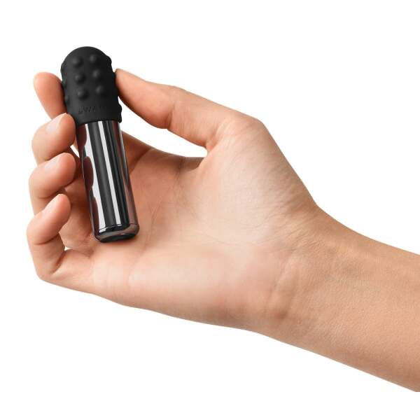 Le Wand - Bullet - Mini Vibrator - 2 Verwisselbare Opzetstukken - Zwart