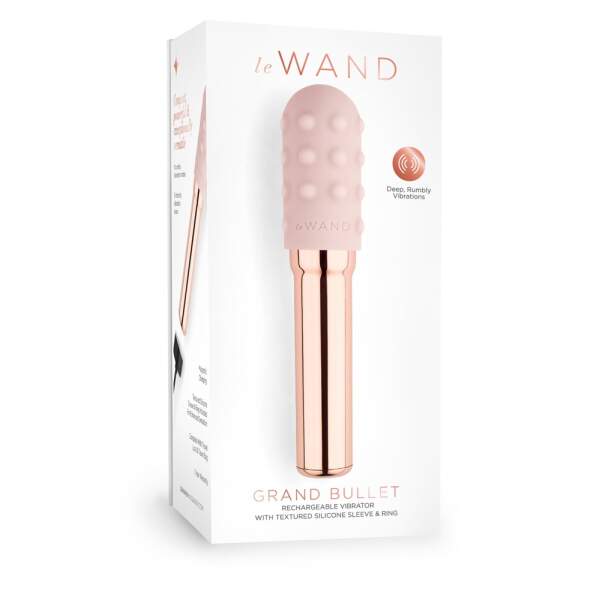 Le Wand - Grand Bullet - Vibrator - 2 Verwisselbare Opzetstukken - Roze - Afbeelding 4