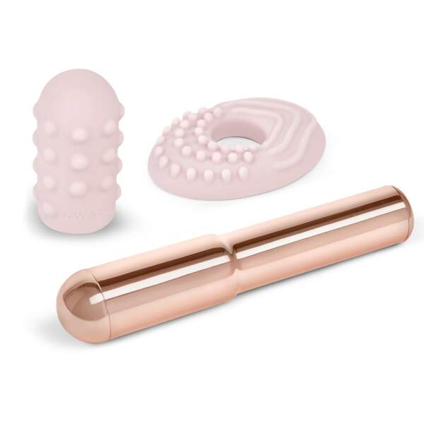 Le Wand - Grand Bullet - Vibrator - 2 Verwisselbare Opzetstukken - Roze - Afbeelding 2