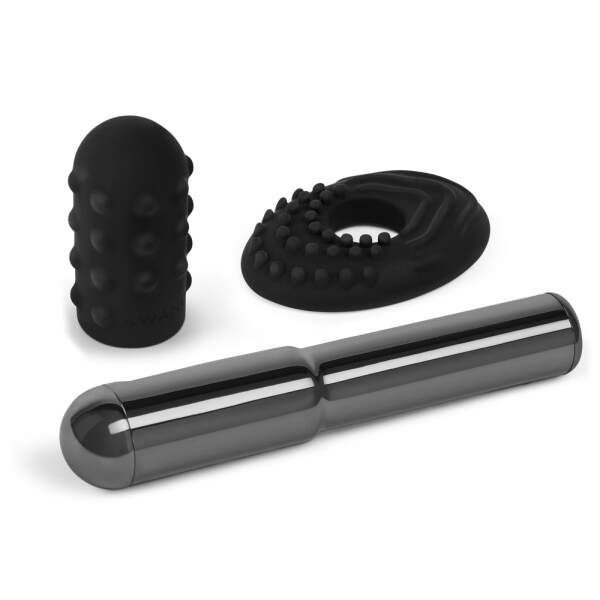 Le Wand - Grand Bullet - Vibrator -  2 Verwisselbare Opzetstukken - Zwart - Afbeelding 3