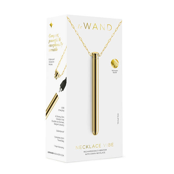 Le Wand - Necklace Vibe - Ketting - Vibrator - Stainless Steel - Goud - Afbeelding 6