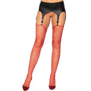 Leg Avenue - Kousen - Visnet - Strass - One Size - Rood