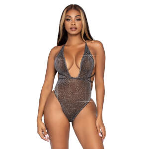 Lurex Rhinestone Teddy - Leg Avenue