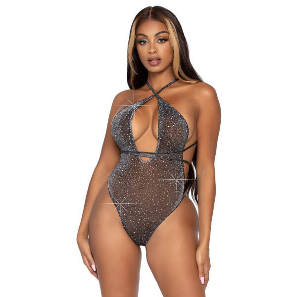 Lurex Rhinestone Teddy - Leg Avenue - Afbeelding 2