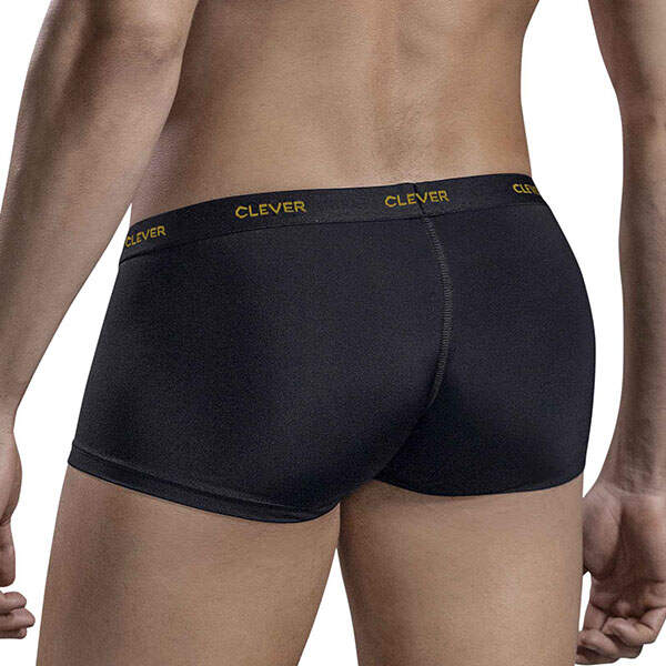 Clever Moda - Luxury Trunks - Boxershort - Open Pouch Design - Brede Band - Zwart - Afbeelding 2