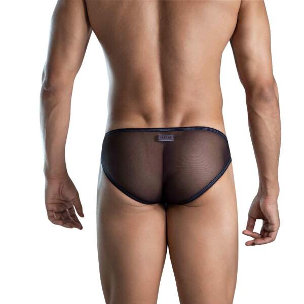 Clever Moda - Mockery Brief - Fantasy Slip - Mesh - Zwart - Blauw - Afbeelding 5