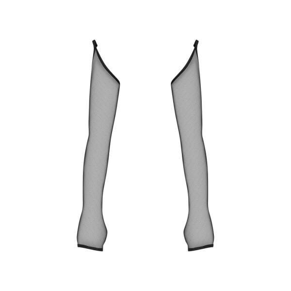 Obsessive - Nesari - Handschoenen - Vingerloos - met Schouderstrap - Gaas - Zwart - Afbeelding 2