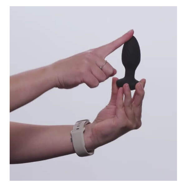 Nexus - Tornado - Butt Plug - Rotating - Vibrating - Siliconen - Zwart - Small - Afbeelding 2