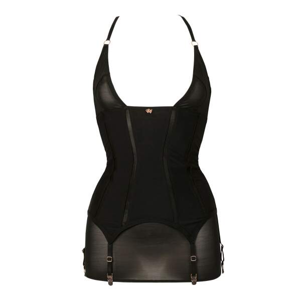 Impudique by Charlotte Catanzaro - Svetlana Corset - Shapewear - Jarretelles -Zwart - Afbeelding 4