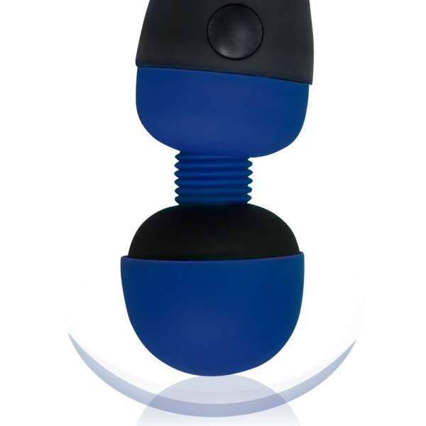 Palmpower - Recharge Vibrator - Wand Massager - Oplaadbaar - Blauw - Afbeelding 3