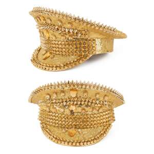 Pet - Piloot - Politie - Studs - Pailletten - Glinsterend - Goud