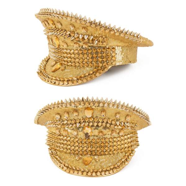 Pet - Piloot - Politie - Studs - Pailletten - Glinsterend - Goud