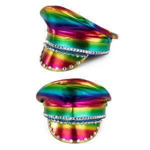 Pet - Piloot - Politie - Metallic - Strass - Regenboog
