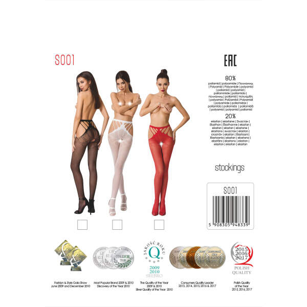 Jarretelles Panty Rood S001 - Passion - Afbeelding 2