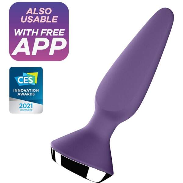 Satisfyer - Plug-Ilicious 1 - Vibrerende Butt Plug - App Controlled - Siliconen - Paars