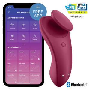 Satisfyer - Sexy Secret Panty Vibrator - Clitoris Stimulator - Rood