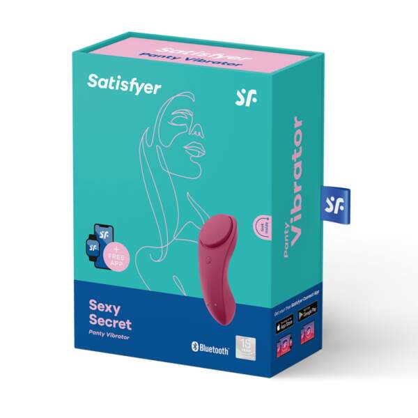 Satisfyer - Sexy Secret Panty Vibrator - Clitoris Stimulator - Rood - Afbeelding 4