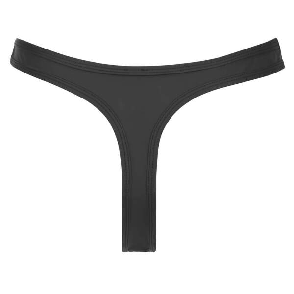 Svenjoyment Underwear - String - Showmaster - Mat Wetlook - Zwart - Afbeelding 5