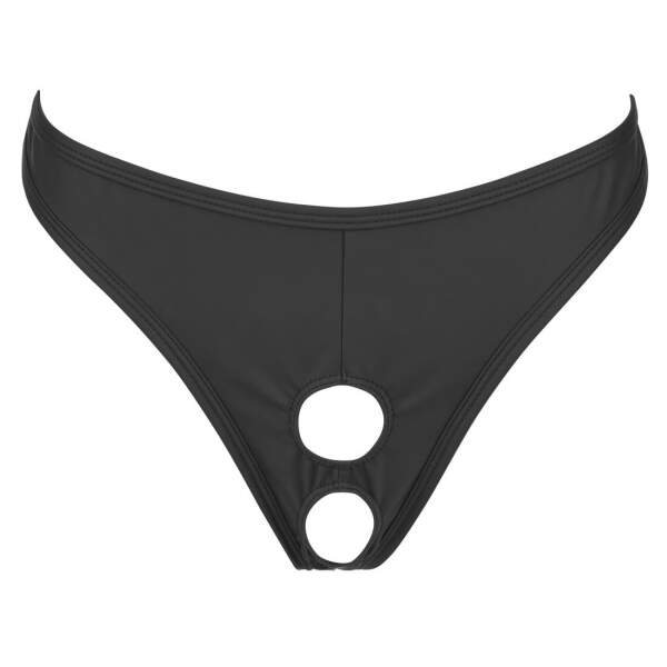 Svenjoyment Underwear - String - Showmaster - Mat Wetlook - Zwart - Afbeelding 4