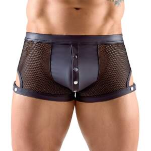 Svenjoyment Underwear - Short - Studs op Gulp - Visnet - Wetlook - Zwart