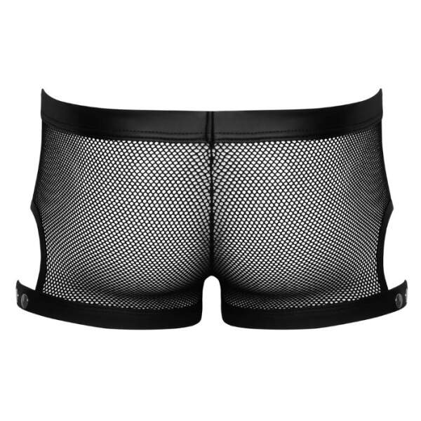 Svenjoyment Underwear - Short - Studs op Gulp - Visnet - Wetlook - Zwart - Afbeelding 7