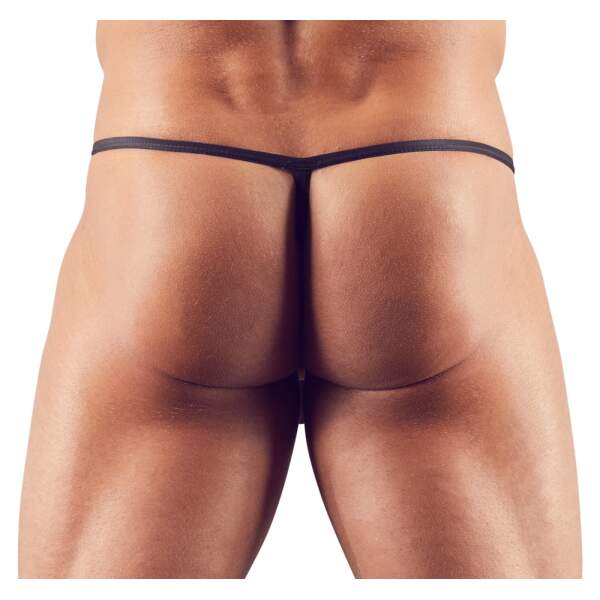 Svenjoyment Underwear - String Showmaster - met Afneembare Cockring - Zwart - Afbeelding 2