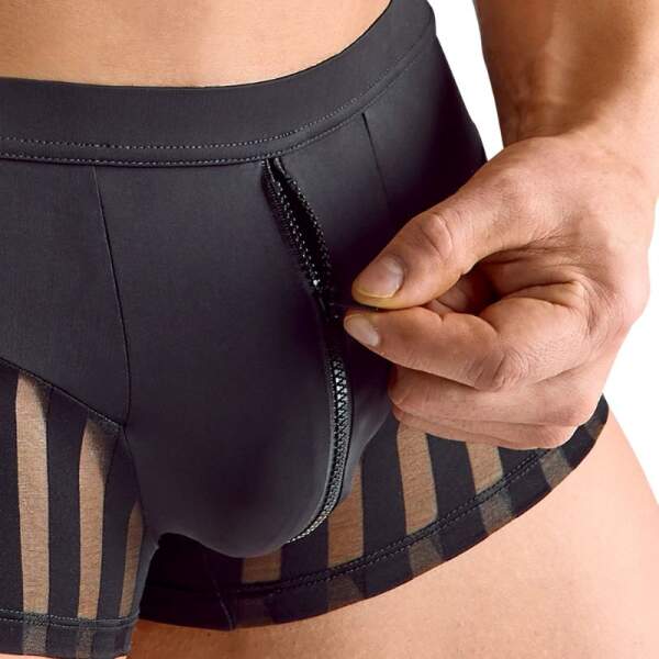 Svenjoyment Underwear - Short - Stripes - Microfiber - Zwart - Afbeelding 3