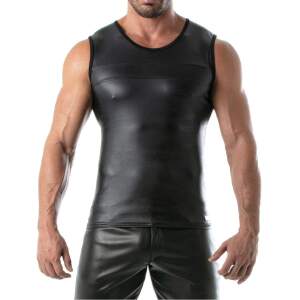 TOF PARIS - Fetish Tank Top - Wetlook - Zwart