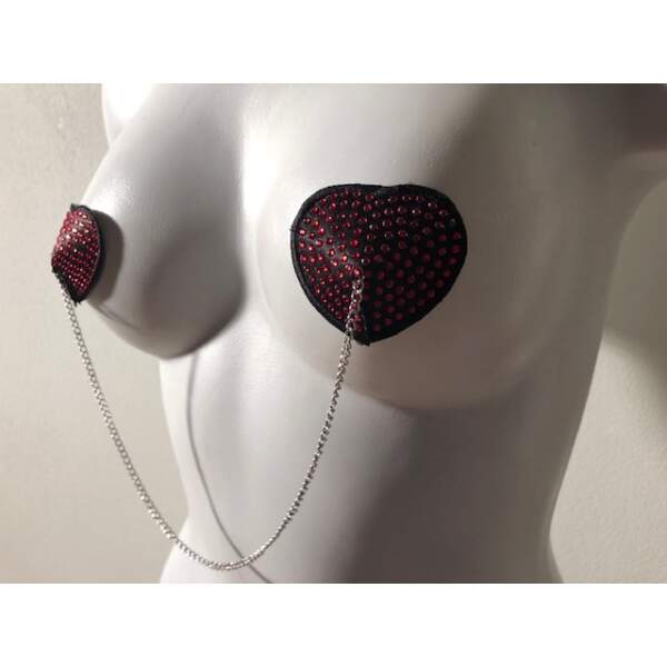 Tepelplakker Hart Rood met Ketting