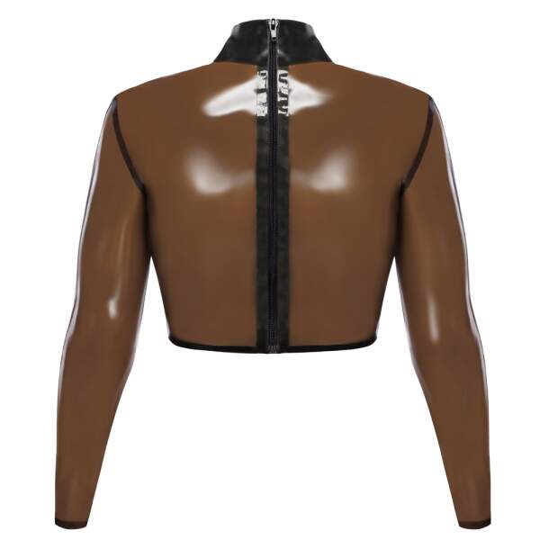 The Latex Collection - Top - Lange Mouw - Semi Transparant - Latex - Afbeelding 6