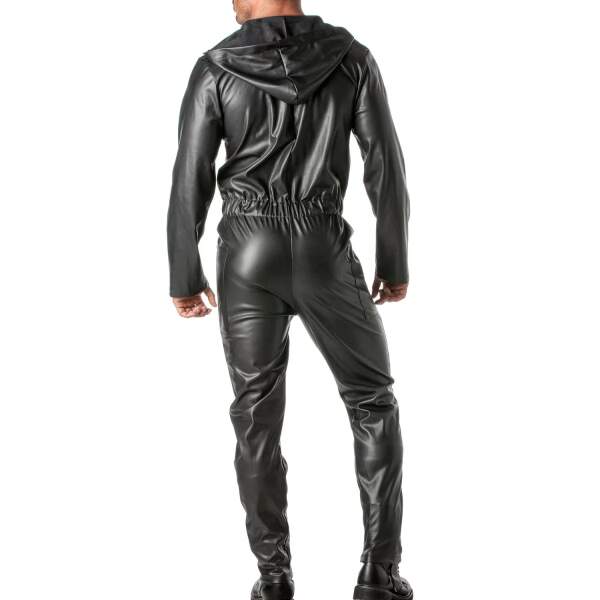 TOF PARIS - Kinky Overall - Mecano - Capuchon - PU-leer - Zwart - Afbeelding 3