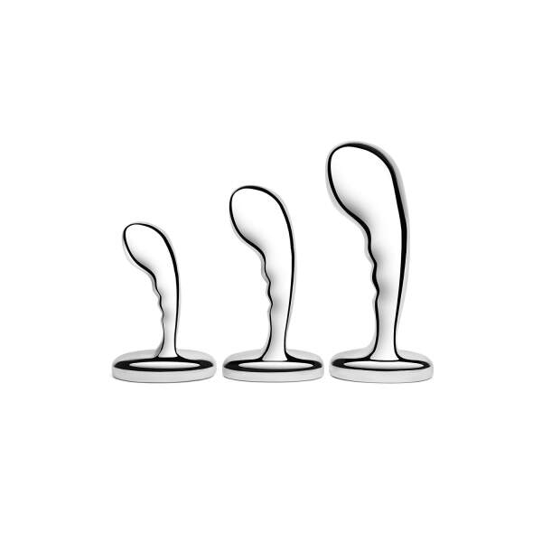 b-Vibe - Training Kit - P-Spot - 3 Butt Plugs - RVS - Afbeelding 3