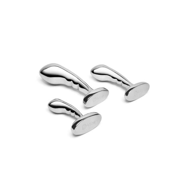 b-Vibe - Training Kit - P-Spot - 3 Butt Plugs - RVS - Afbeelding 6