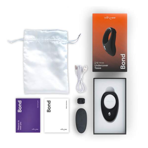 We-Vibe - Bond - Undercover Tease - Vibrerende Cockring - Zwart - Afbeelding 3
