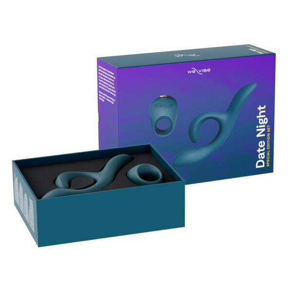 We Vibe - Date Night - Pivot - Nova 2 - Cockring - Rabbit Vibrator - Blauw - Afbeelding 5