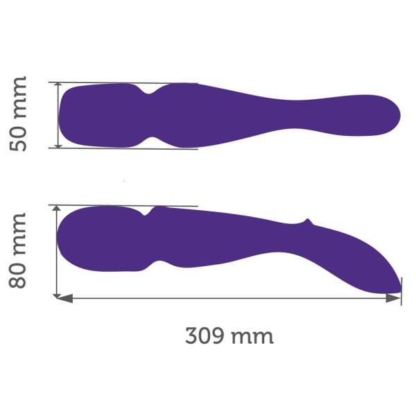 We-Vibe - Wand - Vibrator - Clitoris Vibrator - Oplaadbaar - Paars - Afbeelding 2