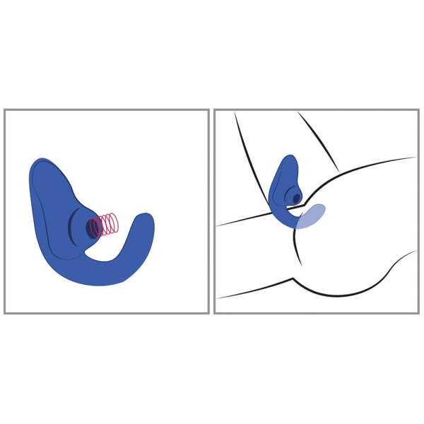 Womanizer - Blend - Clitoris Luchtdruk Stimulator - G-Spot Vibrator - Rabbit - Vibrant Blue - Afbeelding 3