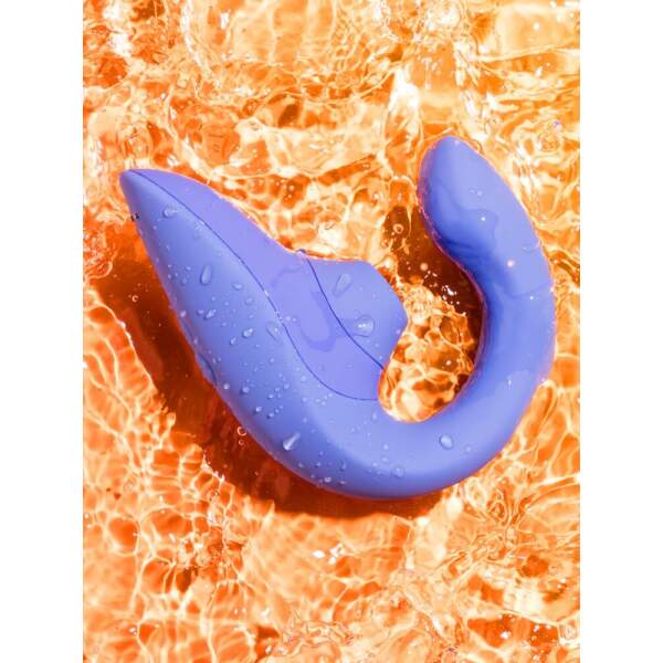 Womanizer - Blend - Clitoris Luchtdruk Stimulator - G-Spot Vibrator - Rabbit - Vibrant Blue - Afbeelding 2