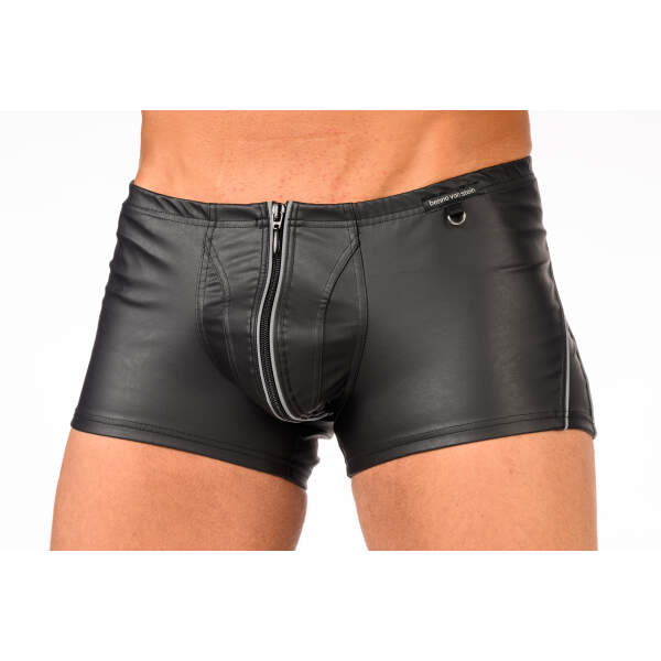Benno von Stein - Short Cyliao - Rits - Reflecterende Strepen - PU-leer - Zwart - Afbeelding 5