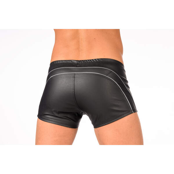 Benno von Stein - Short Cyliao - Rits - Reflecterende Strepen - PU-leer - Zwart - Afbeelding 4